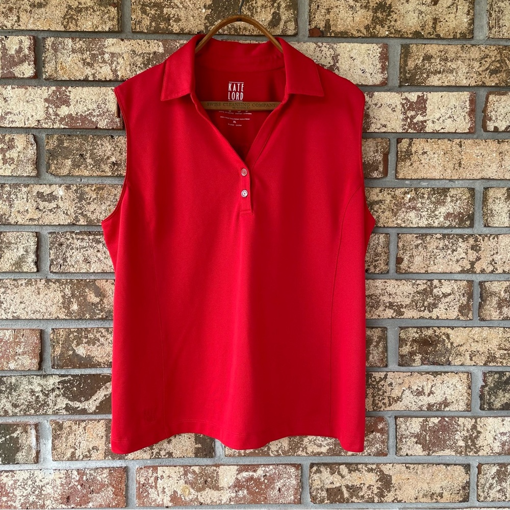 Kate Lord Performance Top Size XL Righteous Red Excellent Condition!
